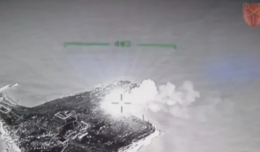 Dronele Bayraktar fac prăpăd. Un elicopter rusesc a fost doborât în Insula Şerpilor cu tot cu paraşutiştii de la bord VIDEO