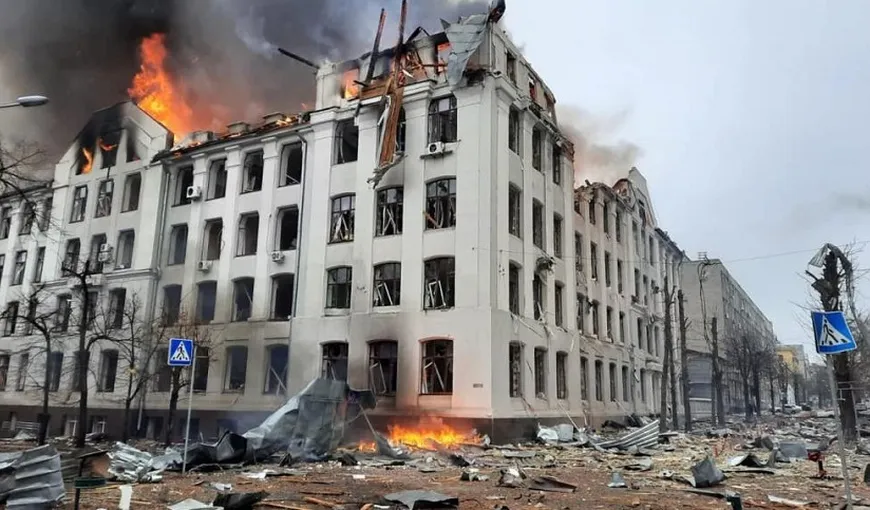 Război în Ucraina. Bombardamente intense luni seară, sirenele de război au sunat încontinuu