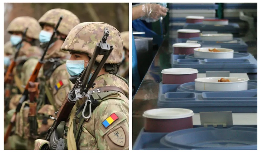 Ce vor mânca militarii din România în caz de război. Hrana zilnică a unui soldat costă 200 de lei, în timp ce bolnavii din spitale primesc mâncare de 22 de lei