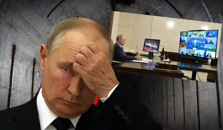 Paranoia lui Putin a atins cote îngrijorătoare. Nu mai iese din buncărul său şi nu mai primeşte vizite