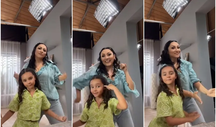 Andra, dans sincron cu fiica ei, Eva, pe TikTok. Momentul fabulos a strâns peste un milion de vizualizări în doar câteva ore