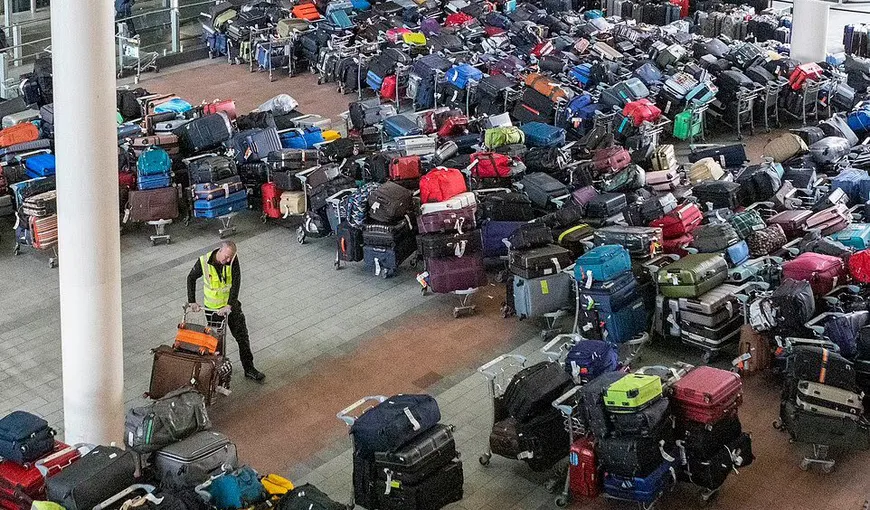 Munţii de bagaje cresc pe aeroporturile din Marea Britanie. „Problema va continua toată vara. Va fi mai rău în weekend”