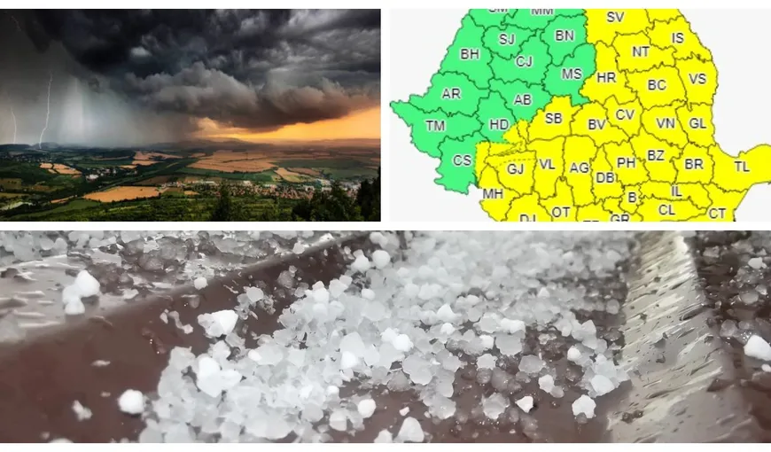 Alertă meteo COD GALBEN de furtuni în aproape toată ţara în cea mai caldă zi din acest an. Disconfort termic în Bucureşti