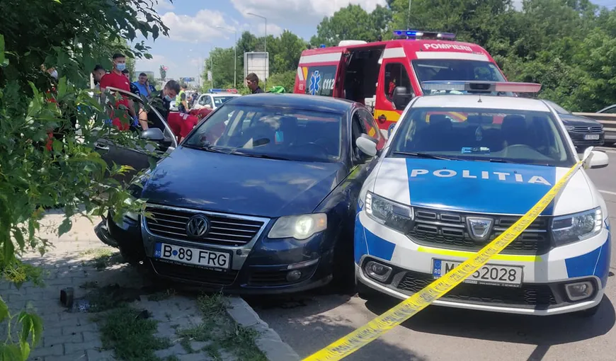 Împuşcături după o urmărire în trafic pe DN 1 şi în Bucureşti. Un bărbat a fost rănit