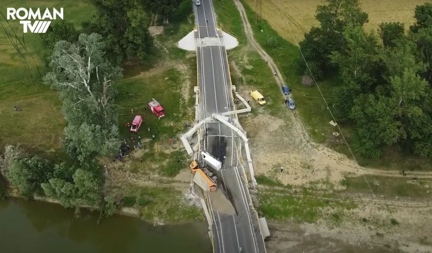 Procurorii s-au autosesizat. Primele două dosare penale deschise după ce podul din Neamț s-a prăbușit
