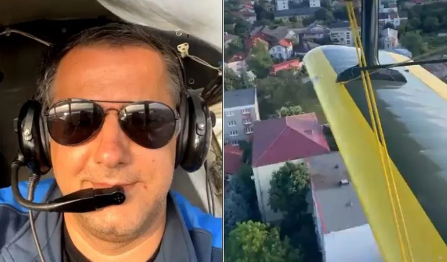 Campanie de PR marca USR. Un primar „s-a deghizat” în Tom Cruise și s-a plimbat cu avionul deasupra orașului (VIDEO)