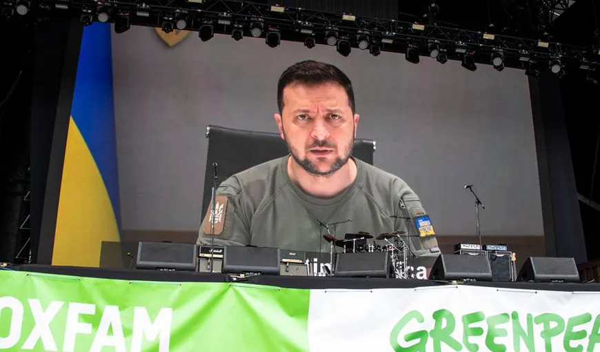 Zelenski a început să ţină discursuri şi la festivalurile de muzică: „Rusia ne-a furat pacea!”
