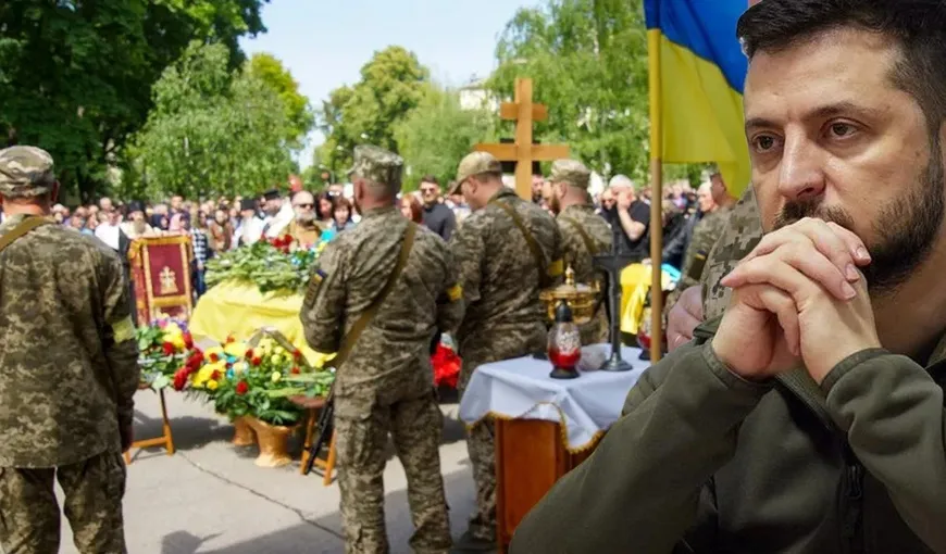 Zelenski prezintă o situaţie de coşmar: „60-100 de soldaţi ucraineni mor zilnic pe front. De asemenea, în jur de 500 sunt răniţi”