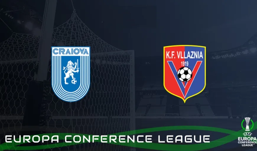 Universitatea Craiova – Vllaznia Shkoder 3-0. Oltenii merg mai departe în Conference League