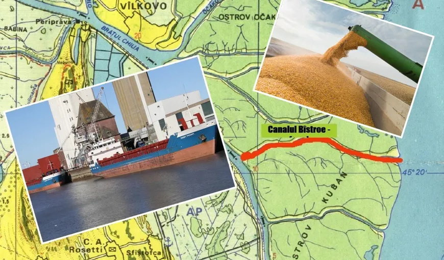 E OFICIAL! Navele cu cereale din Ucraina pot să treacă prin canalul Bâstroe. România şi-a dat acordul: „Trebuie să sprijinim Ucraina!”