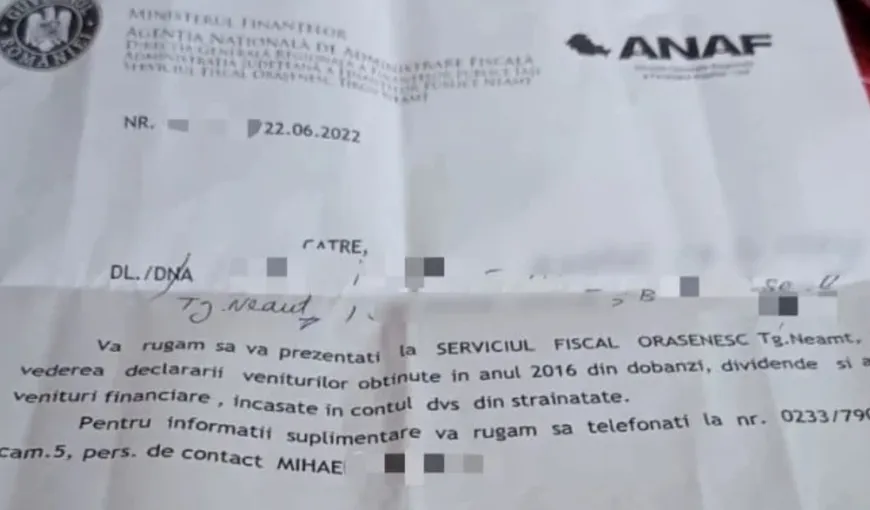 ANAF controlează conturile românilor din străinătate. Ce înştiinţare a primit acasă un bărbat care a lucrat în Marea Britanie