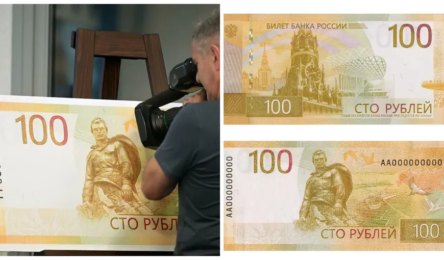Nouă bancnotă de 100 de ruble, lansată de Banca Centrală a Rusiei. Motivul pentru care nu a ajuns în portofelele oamenilor
