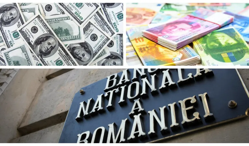 Curs valutar BNR 21 septembrie 2022. Cele mai mari valori din istorie pentru dolarul american şi franc elveţian