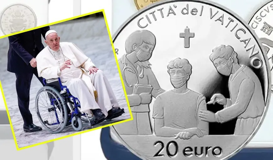 Noua monedă a Vaticanului promovează vaccinarea anti-COVID