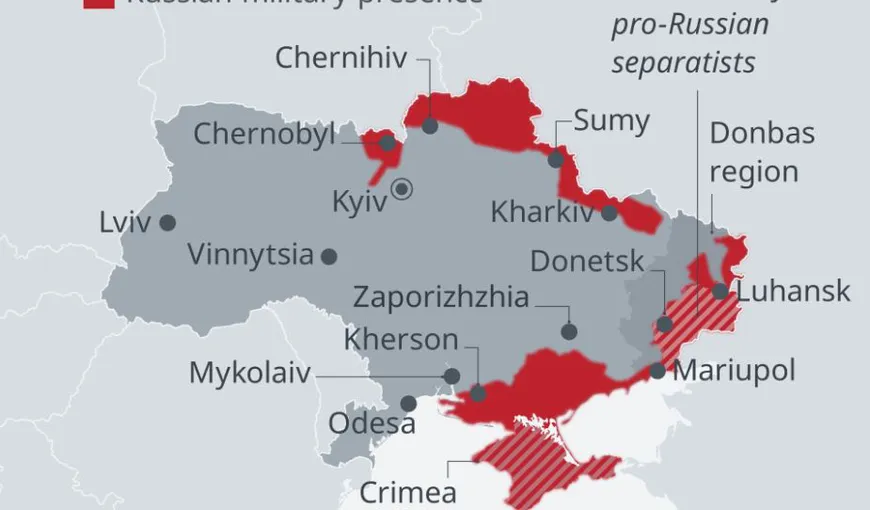 Primele teritorii din Ucraina pe care Vladimir Putin le va putea anexa Rusiei, chiar din septembrie