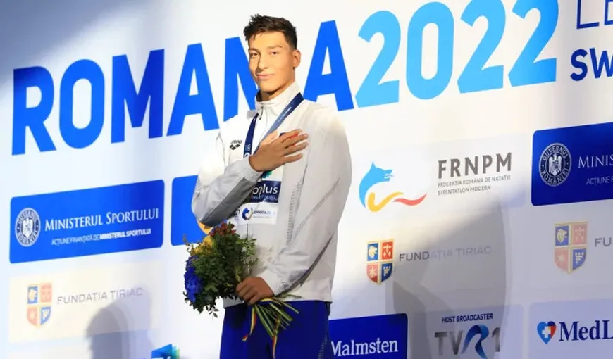 Vlad Stancu și Bianca Costea au cucerit un aur și un argint la Europeanul de Natație, de juniori / David Popovici s-a calificat în finala probei de 50 de metri liber