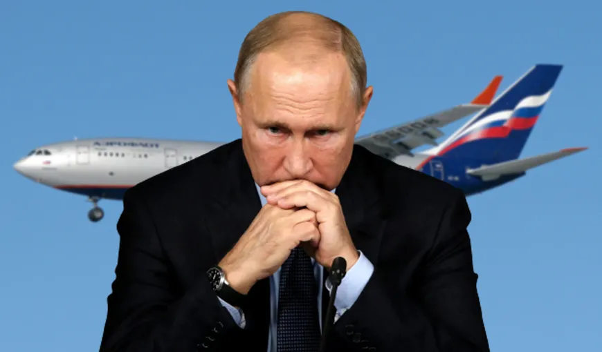 Cât de mult a trebuit să ocolească avionul lui Vladimir Putin, după ce UE a impus sancțiuni anti-Rusia (FOTO)