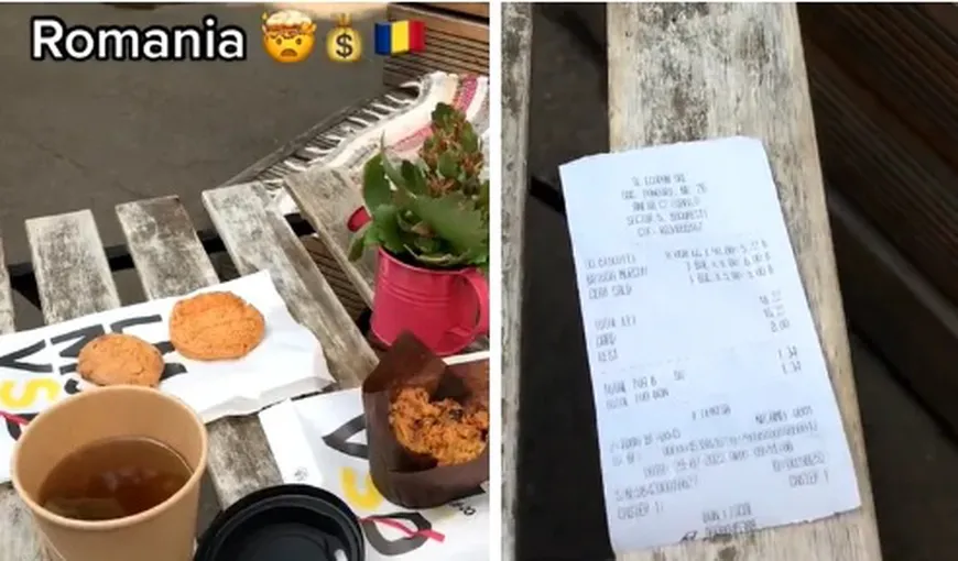 Cât a plătit un turist american pe o brioşă şi un ceai, la o terasă din Bucureşti: „Ce spui dacă iei tu Miami și Paris”