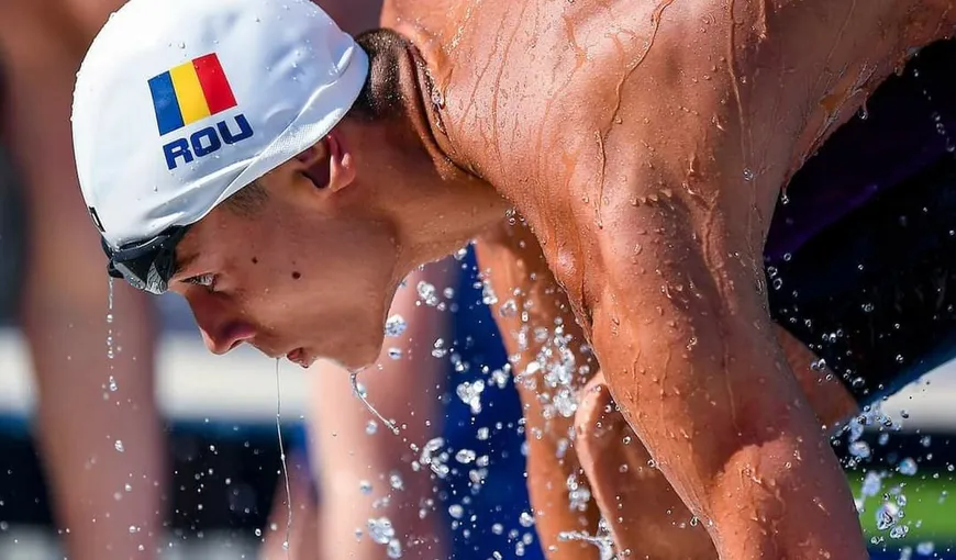 David Popovici bate record după record. Băiatul de aur al natației din România s-a calificat în semifinalele probei de 100 m liber la Campionatele Europene