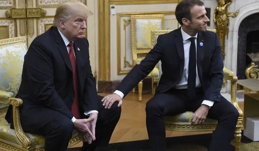 Donald Trump s-a lăudat consilierilor săi că are informaţii compromiţătoare despre viaţa sexuală a lui Emmanuel Macron. „Nu foarte mulţi oameni le cunosc”
