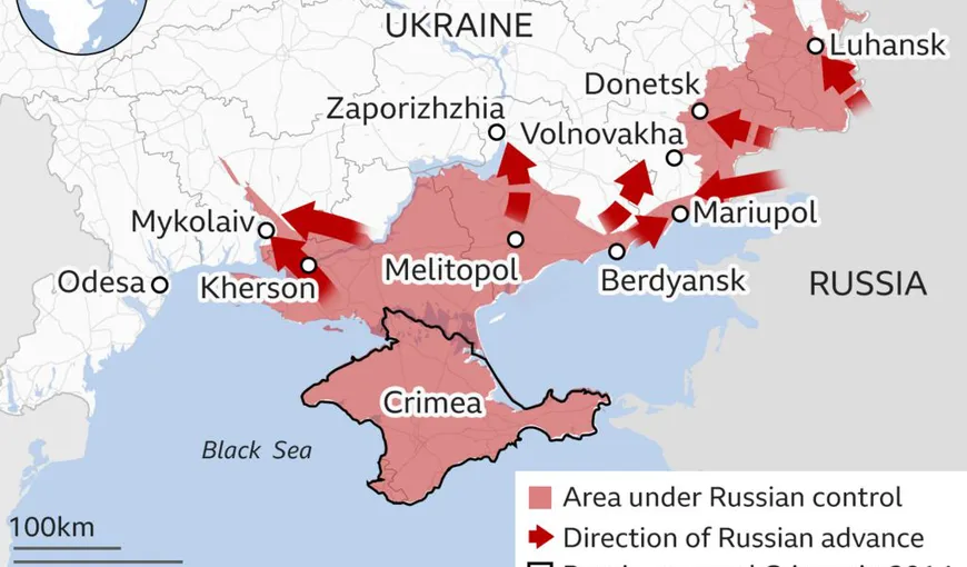 Rusia vrea să anexeze teritoriile cucerite în Ucraina. Putin a cerut referendumuri în această toamnă