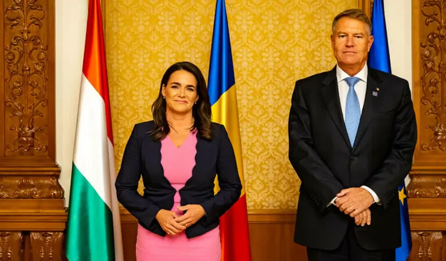 Preşedintele Ungariei, Katalin Novák, vizită oficială în România la invitaţia preşedintelui Iohannis. Ce subiecte vor aborda cei doi şefi de stat