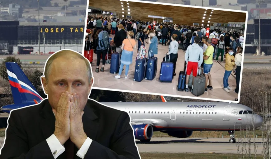 Rușii fug din țară de frica lui Putin. Biletele de avion s-au epuizat la câteva minute după anunțul de mobilizare parțială