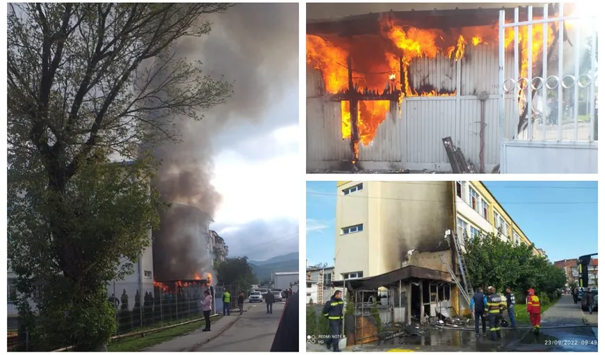 Incendiu la o şcoală din Hunedoara. Peste 400 de elevi şi profesori au fost evacuaţi