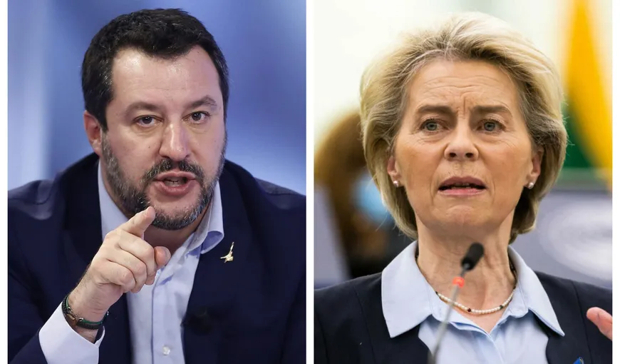 Război total! Ursula von der Leyen ameninţă dreapta din Italia înainte de alegeri: „Dacă lucrurile merg într-o direcţie greşită, avem soluţii”. Răspunsul lui Salvini