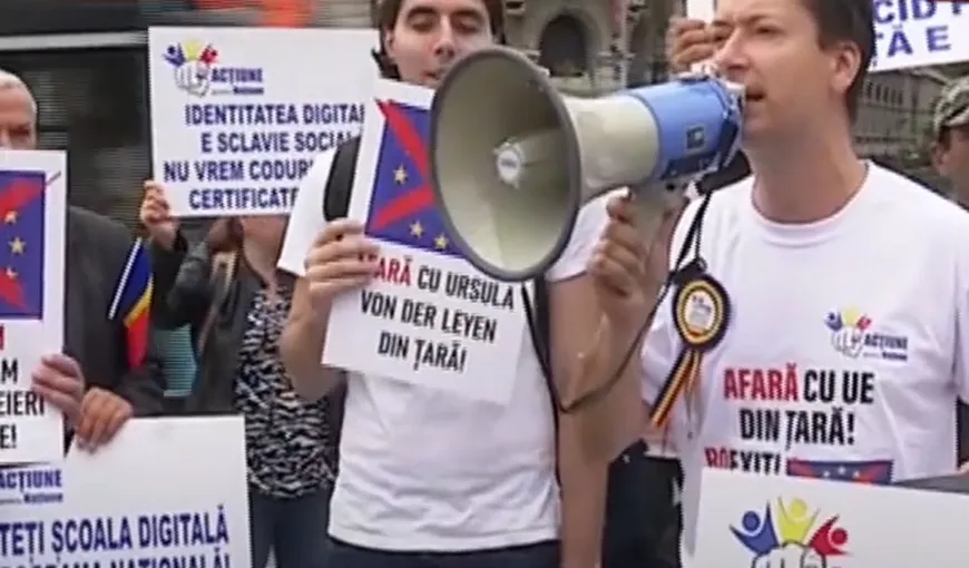 Protestele au ajuns şi în Capitală. Românii sunt nemulţumiţi de tot ce se întâmplă: „Afară cu UE din ţară!” VIDEO