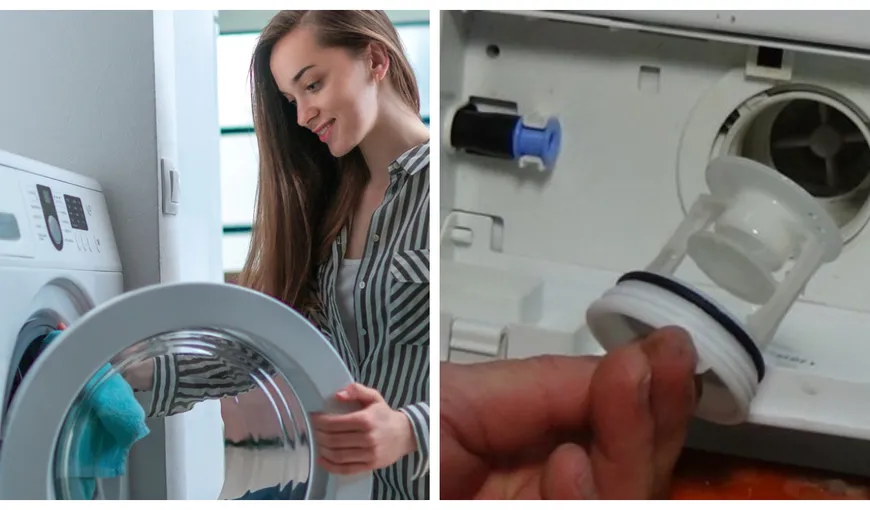 Cum trebuie să cureți mașina de spălat ca să funcționeze eficient pe termen lung. Trucul care te va scăpa de o mare bătaie de cap