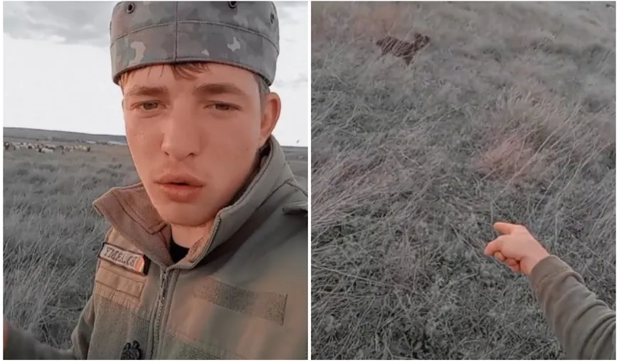 Mesajul viral al unui cioban îmbrăcat în haine militare NATO: „Băi, Putin, două vorbe îţi spun! Ai grijă unde arunci bomba aia”