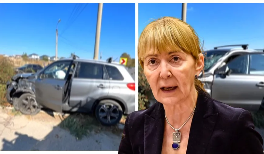 Monica Macovei, primele declarații despre accidentul rutier în care a fost implicată: „Motociclistul a intrat din plin in aripa stângă a mașinii. Nu am pierdut controlul mașinii nici o secundă”