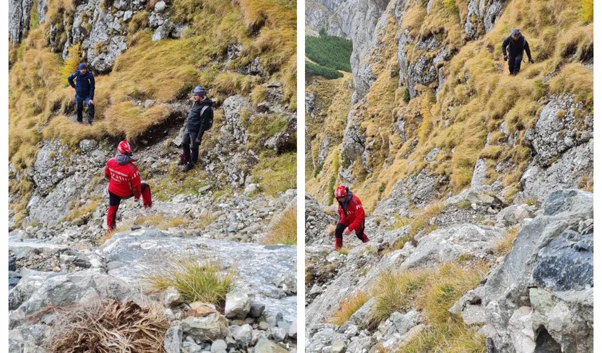 Operaţiune dramatică de salvare în Bucegi. Doi turişti au rămas blocaţi o noapte întreagă pe munte