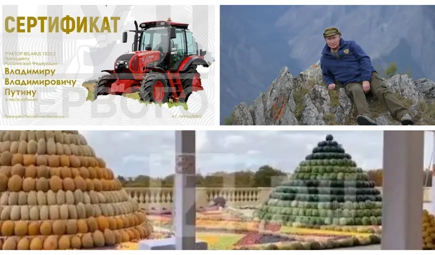Ce cadouri a primit Putin cu ocazia aniversării a 70 de ani. Prietenul lui Lukaşenko i-a dăruit un tractor, liderul Tadjikistanului i-a trimis pepeni