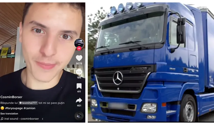 Cât câștigă un șofer român de TIR în Germania! Cosmin a devenit viral pe Tik Tok după ce a divulgat câți bani ia pe lună pentru un job pe care foarte mulți români îl au