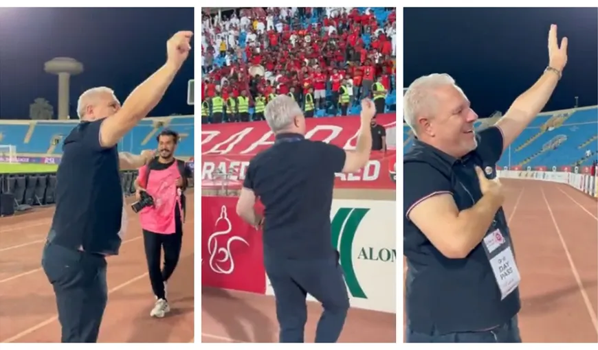 Marius Şumudică i-a înnebunit pe arabi! A dansat pe ritmuri orientale în fața fanilor VIDEO