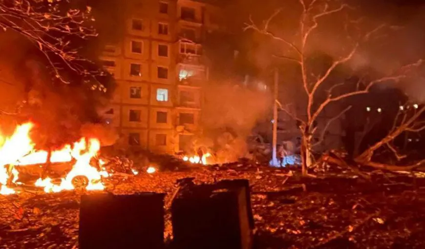Război în Ucraina. Rușii au bombardat Zaporojie cu rachete S-300 și cu drone
