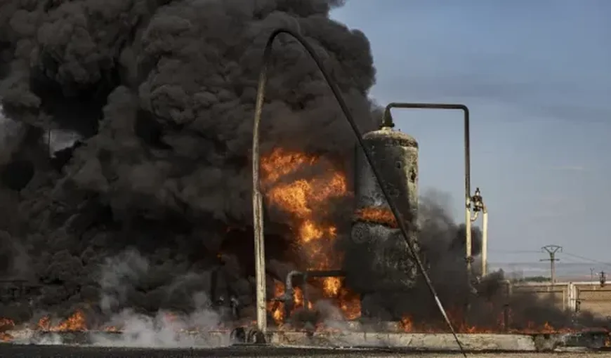 Instalaţii petroliere din nordul Siriei, lovite de drone ale Turciei. Promisiunea lui Erdogan VIDEO