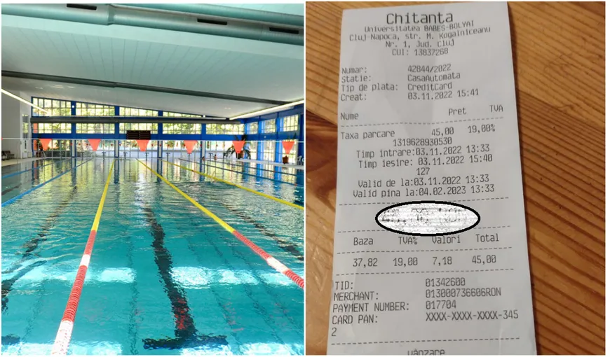 Prețul uriaș plătit de o femeie pentru două ore de parcare în Cluj, după ce și-a lăsat copiii la înot