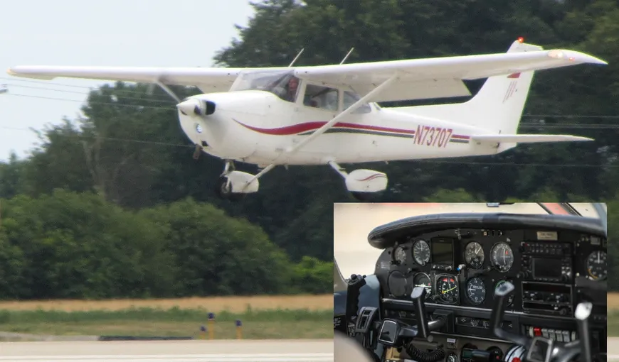 VIDEO: O aeronavă a aterizat de urgență la Iași. S-a aflat cine pilota avionul și motivul deciziei radicale