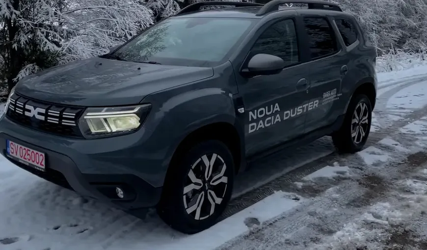 Dacia Duster primeşte o nouă actualizare a designului. Cum se comportă noul model de SUV pe zăpadă VIDEO