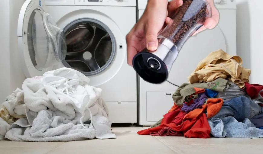 Ce se întâmplă dacă pui piper în mașina de spălat. Trucul genial pe care trebuie să-l ştii!