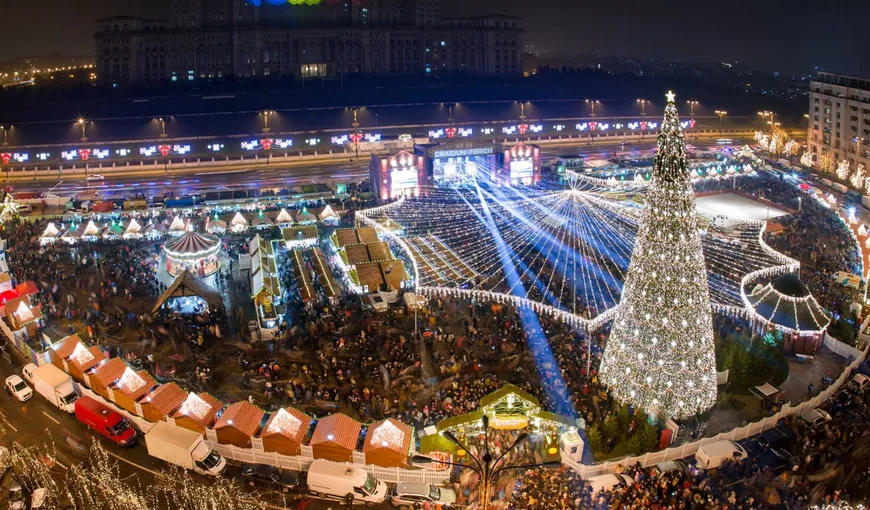 Când se deschide târgul de Crăciun în Bucureşti. Nicuşor Dan anunţă brad de mari dimensiuni, patinoar, roată panoramică de 40 de metri, Căsuţa lui Moş Crăciun şi multe spectacole