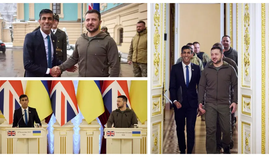 Noul premier al Marii Britanii a mers în vizită oficială la Kiev: ”Regatul Unit va continua să vă susţină până când Ucraina va câştiga pacea”