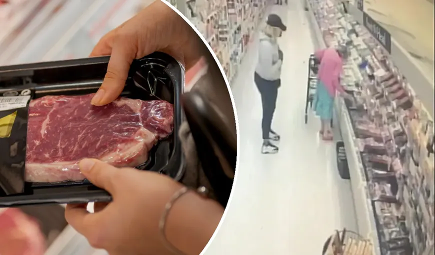 Femeie prinsă la furat de carne în supermarket. Ce pedeapsă i-au stabilit magistraţii