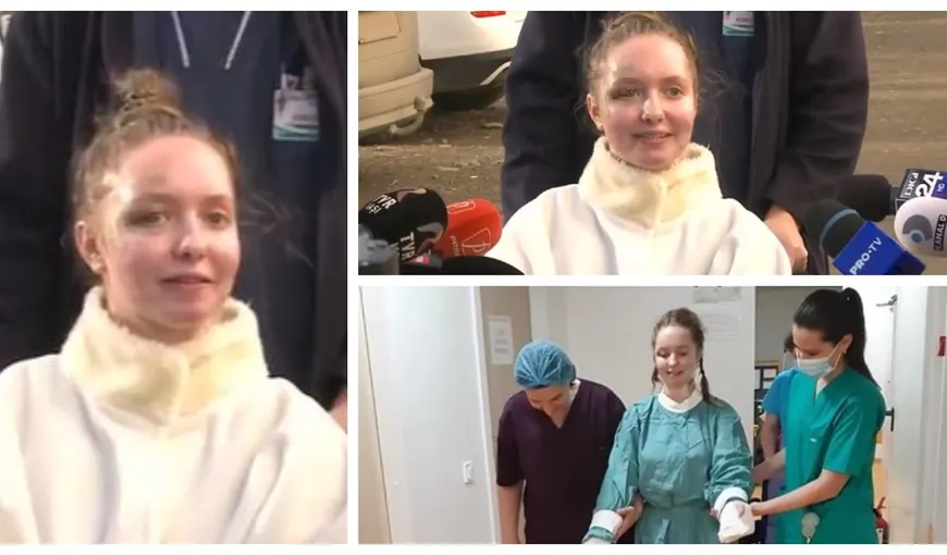 Alexia a fost externată după ce medicii i-au replantat braţele amputate în accidentul din Pașcani. „O să fie totul bine, o să-mi revin cât mai repede și cât mai bine”