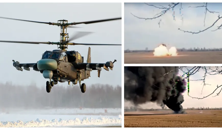 Rușii își fură singuri căciula. Un Alligator Ka-52 a fost distrus de pilot pentru a nu cădea în mâinile armatei ucrainene