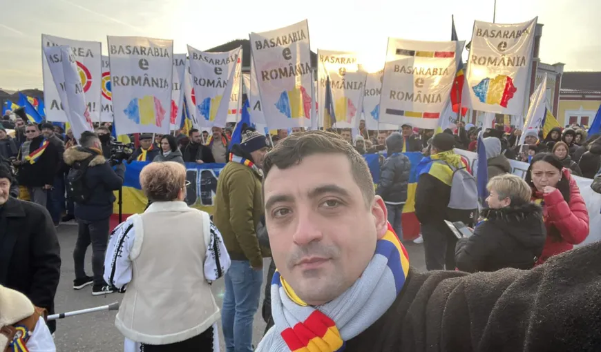 VIDEO: George Simion cere unirea României cu Moldova, de la Alba Iulia: „E dezideratul a generații întregi!” | EXCLUSIV