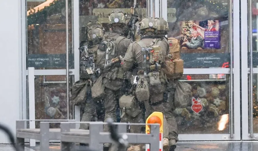 Luare de ostatici într-un mall din Germania. Atacatorul a fost prins. Înainte şi-ar fi ucis mama